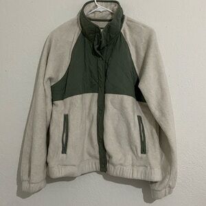 Abercrombie & Fitch Button Up Fleece Jacket